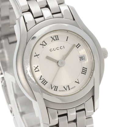 GUCCI Round face Watches 5500L Stainless Steel/Stainless Steel Ladies