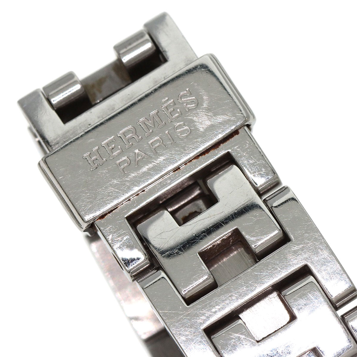 HERMES Clipper Nacle 12P DiamondBezel Watches CL4.230 Stainless Steel/Stainless Steel Ladies