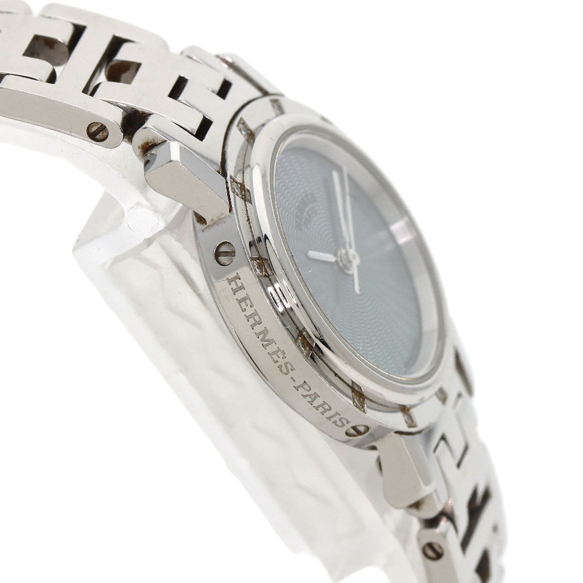 HERMES Clipper Nacle 12P DiamondBezel Watches CL4.230 Stainless Steel/Stainless Steel Ladies