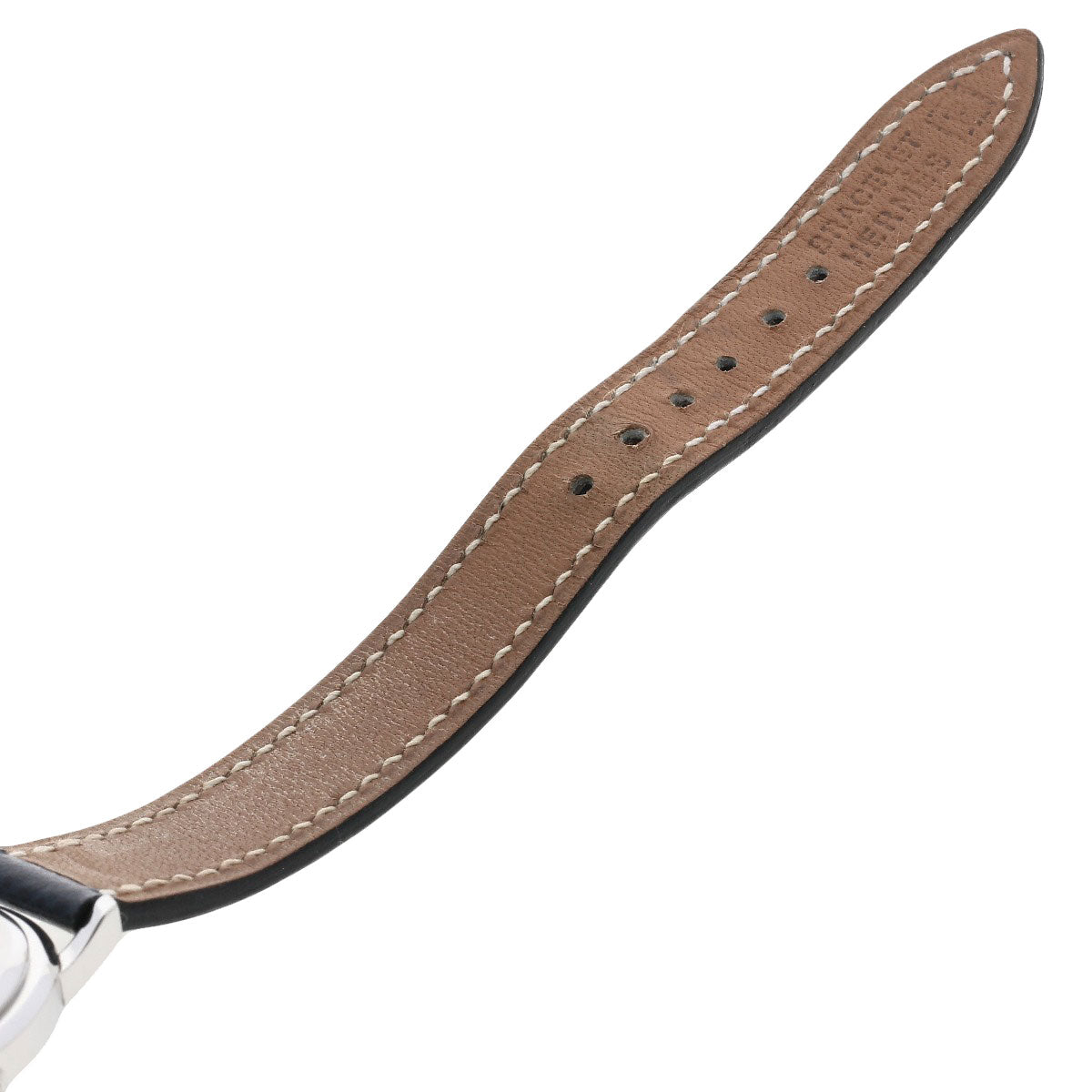 HERMES Clipper oval Watches CO1.510 Stainless Steel/Leather Ladies