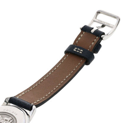 HERMES Clipper oval Watches CO1.510 Stainless Steel/Leather Ladies