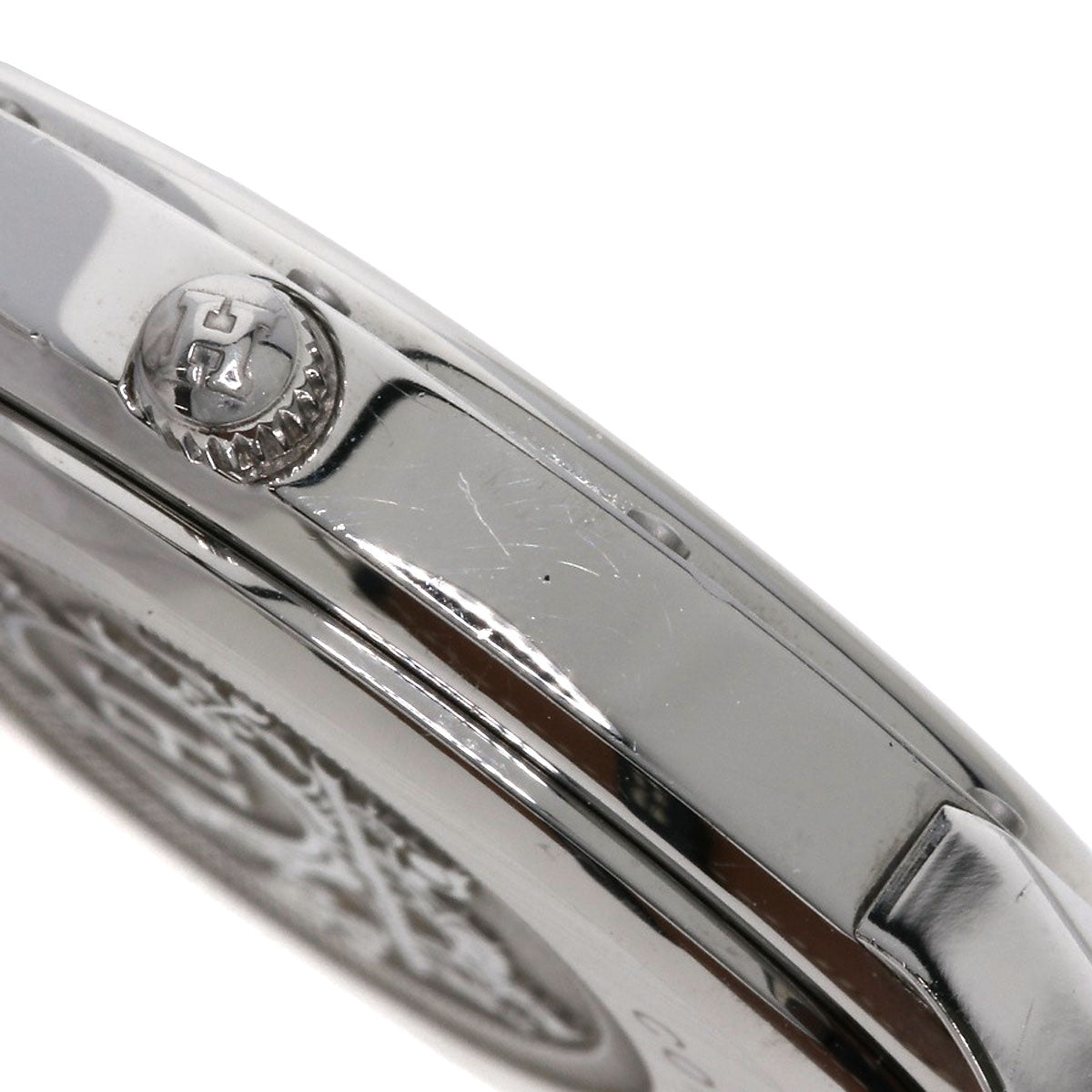 HERMES Clipper oval Watches CO1.510 Stainless Steel/Leather Ladies