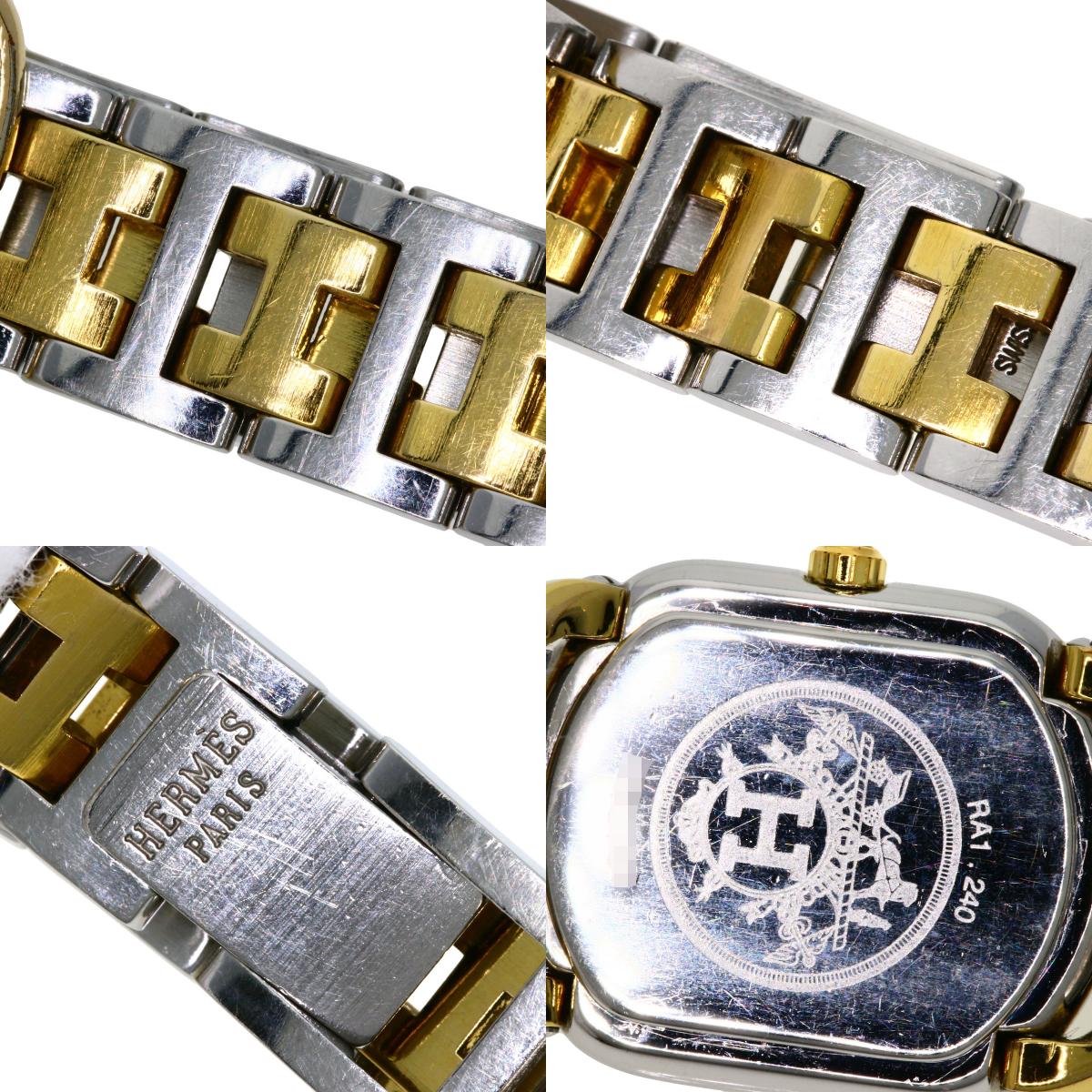 HERMES Rally Watches RA1.240 Stainless Steel/SSxGP Ladies