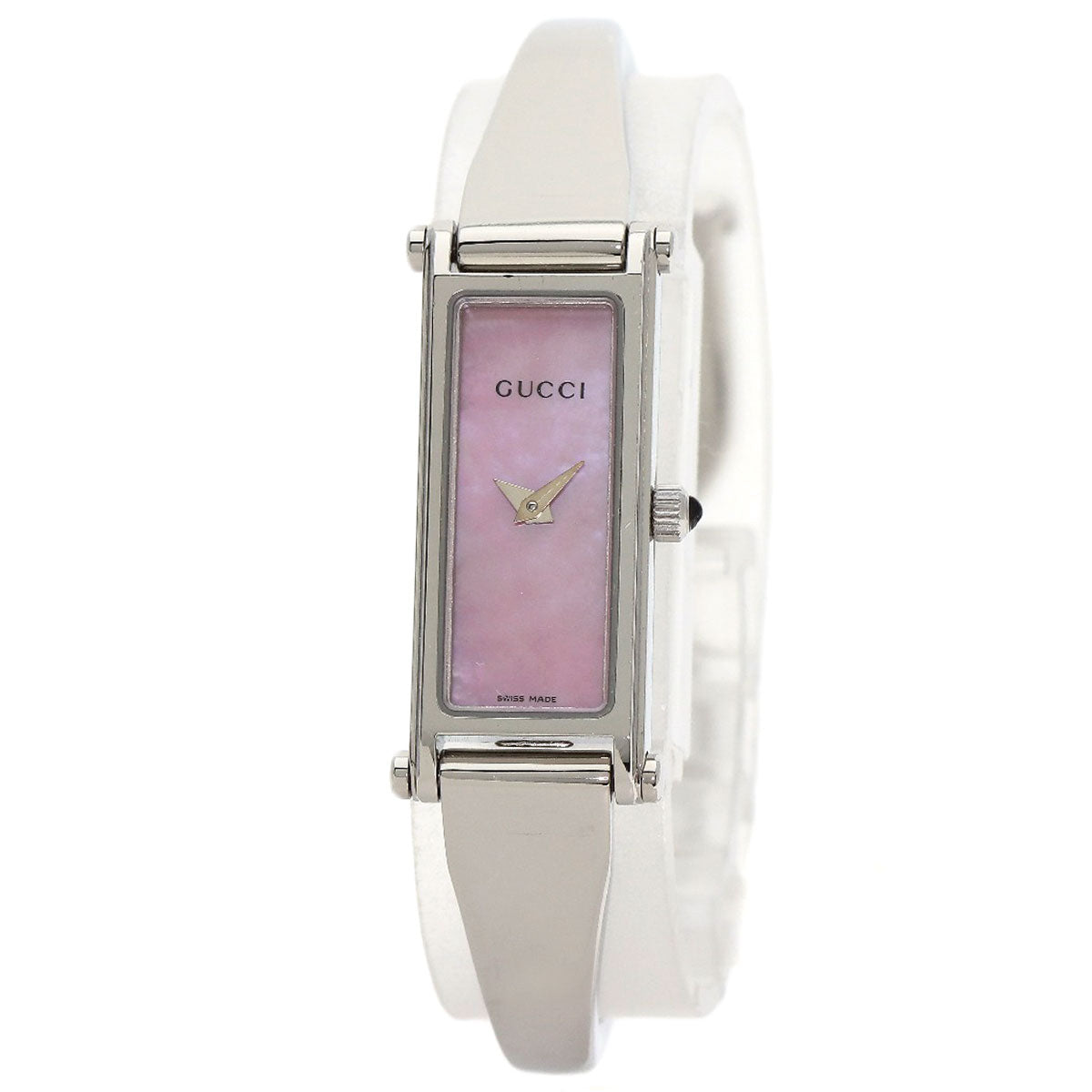 GUCCI Square face bangle Watches 1500L Stainless Steel/Stainless Steel Ladies