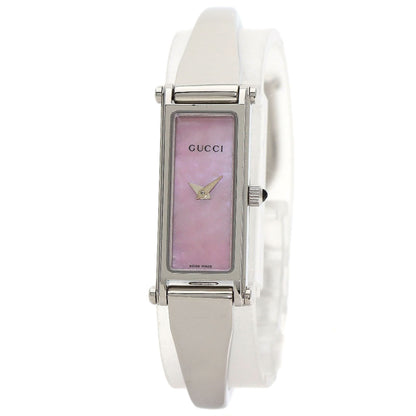GUCCI Square face bangle Watches 1500L Stainless Steel/Stainless Steel Ladies