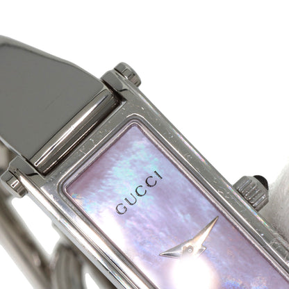 GUCCI Square face bangle Watches 1500L Stainless Steel/Stainless Steel Ladies