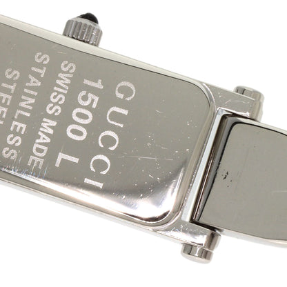 GUCCI Square face bangle Watches 1500L Stainless Steel/Stainless Steel Ladies