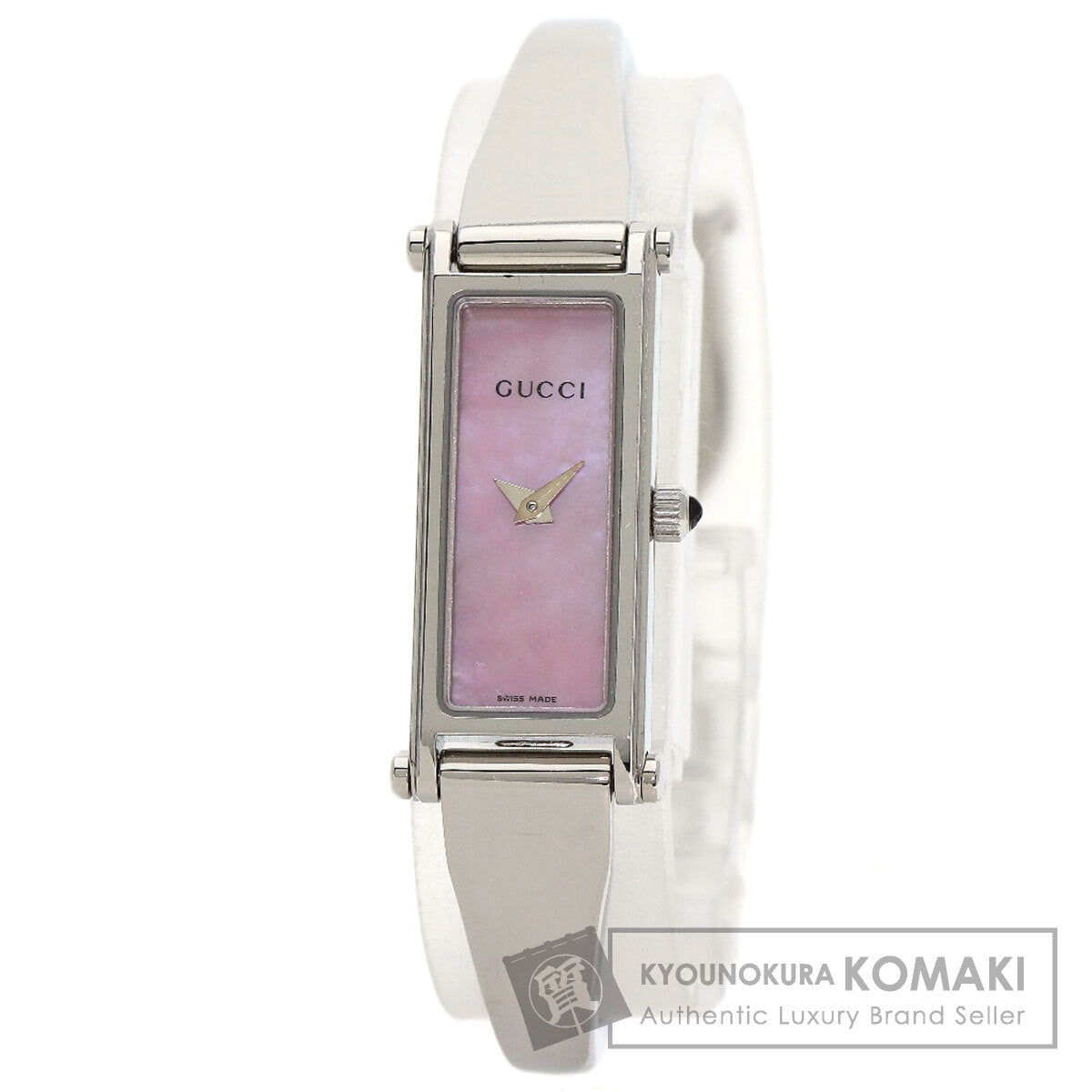GUCCI Square face bangle Watches 1500L Stainless Steel/Stainless Steel Ladies