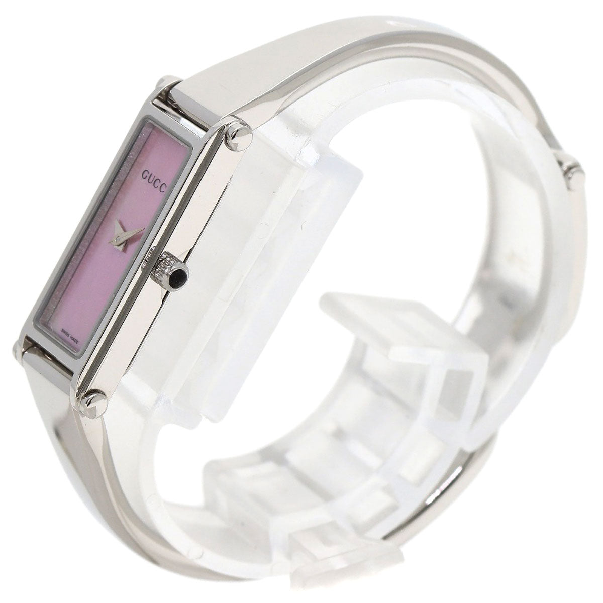 GUCCI Square face bangle Watches 1500L Stainless Steel/Stainless Steel Ladies
