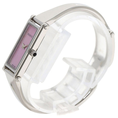 GUCCI Square face bangle Watches 1500L Stainless Steel/Stainless Steel Ladies