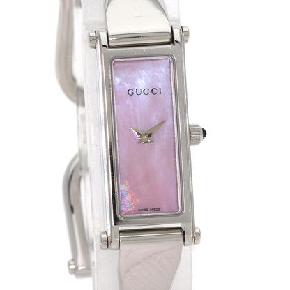 GUCCI Square face bangle Watches 1500L Stainless Steel/Stainless Steel Ladies