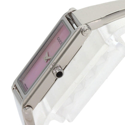 GUCCI Square face bangle Watches 1500L Stainless Steel/Stainless Steel Ladies