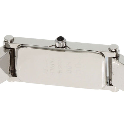 GUCCI Square face bangle Watches 1500L Stainless Steel/Stainless Steel Ladies