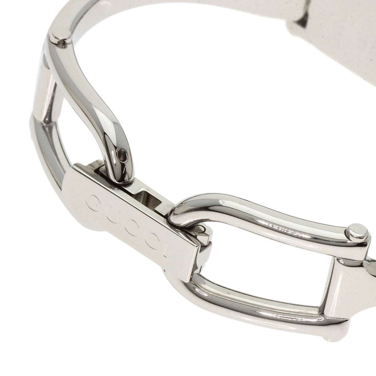 GUCCI Square face bangle Watches 1500L Stainless Steel/Stainless Steel Ladies