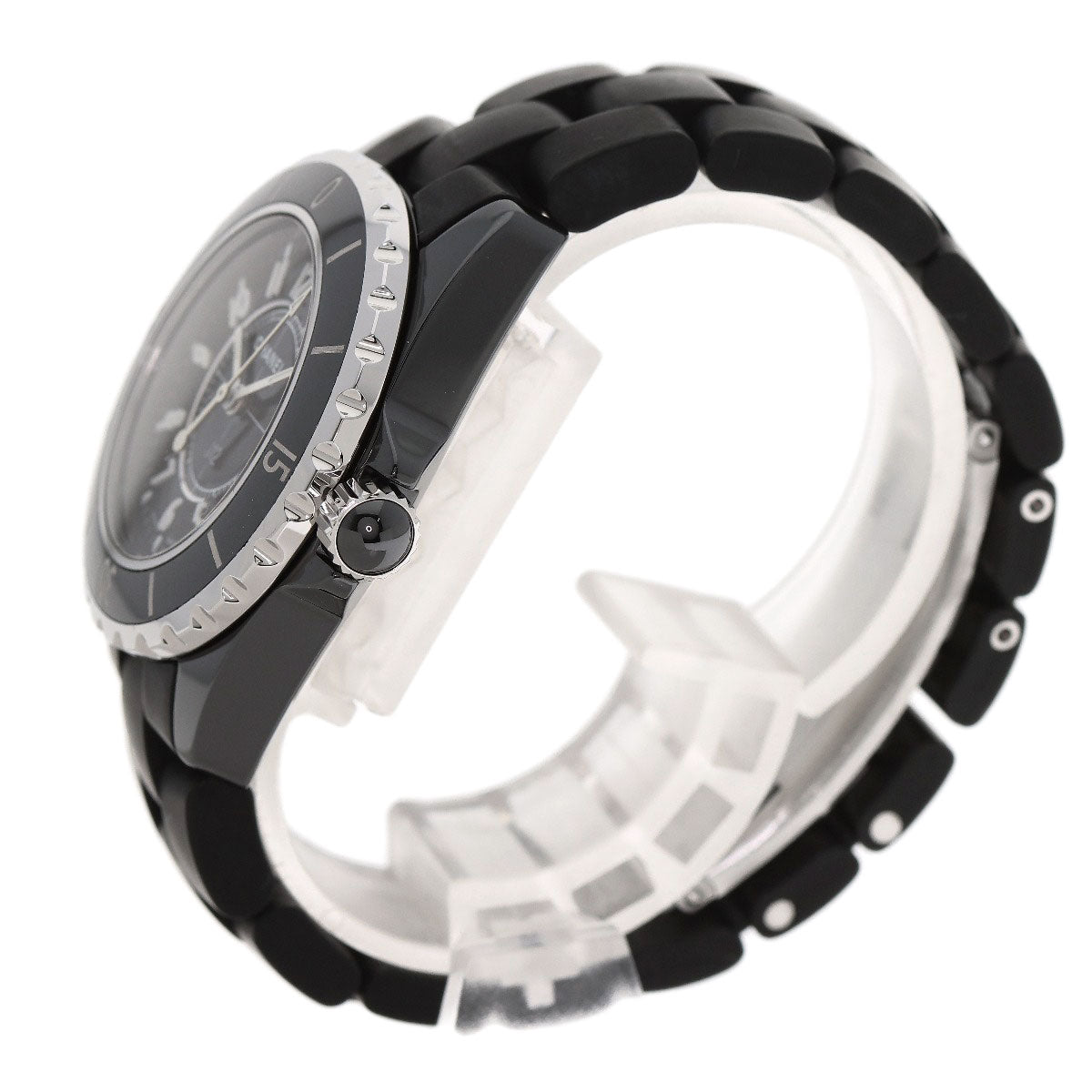 CHANEL J12 1.3" Watches H0681 Ceramic/Rubber Ladies