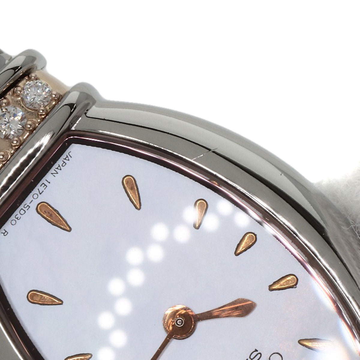 SEIKO CREDOR Diamond Watches GSTE966 1E70-3B90 Stainless Steel/SSxK18PG Ladies