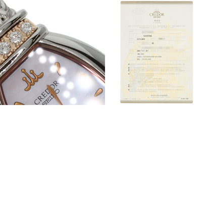 SEIKO CREDOR Diamond Watches GSTE966 1E70-3B90 Stainless Steel/SSxK18PG Ladies