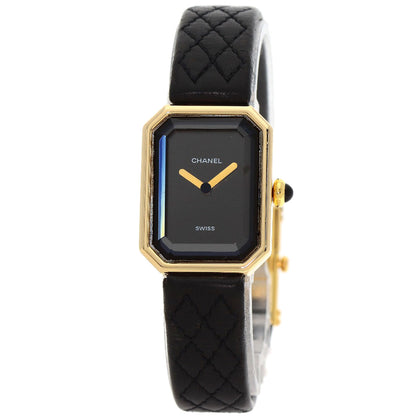 CHANEL Premiere Watches H0090 K18 Yellow Gold/Leather Ladies