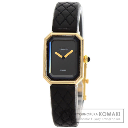 CHANEL Premiere Watches H0090 K18 Yellow Gold/Leather Ladies