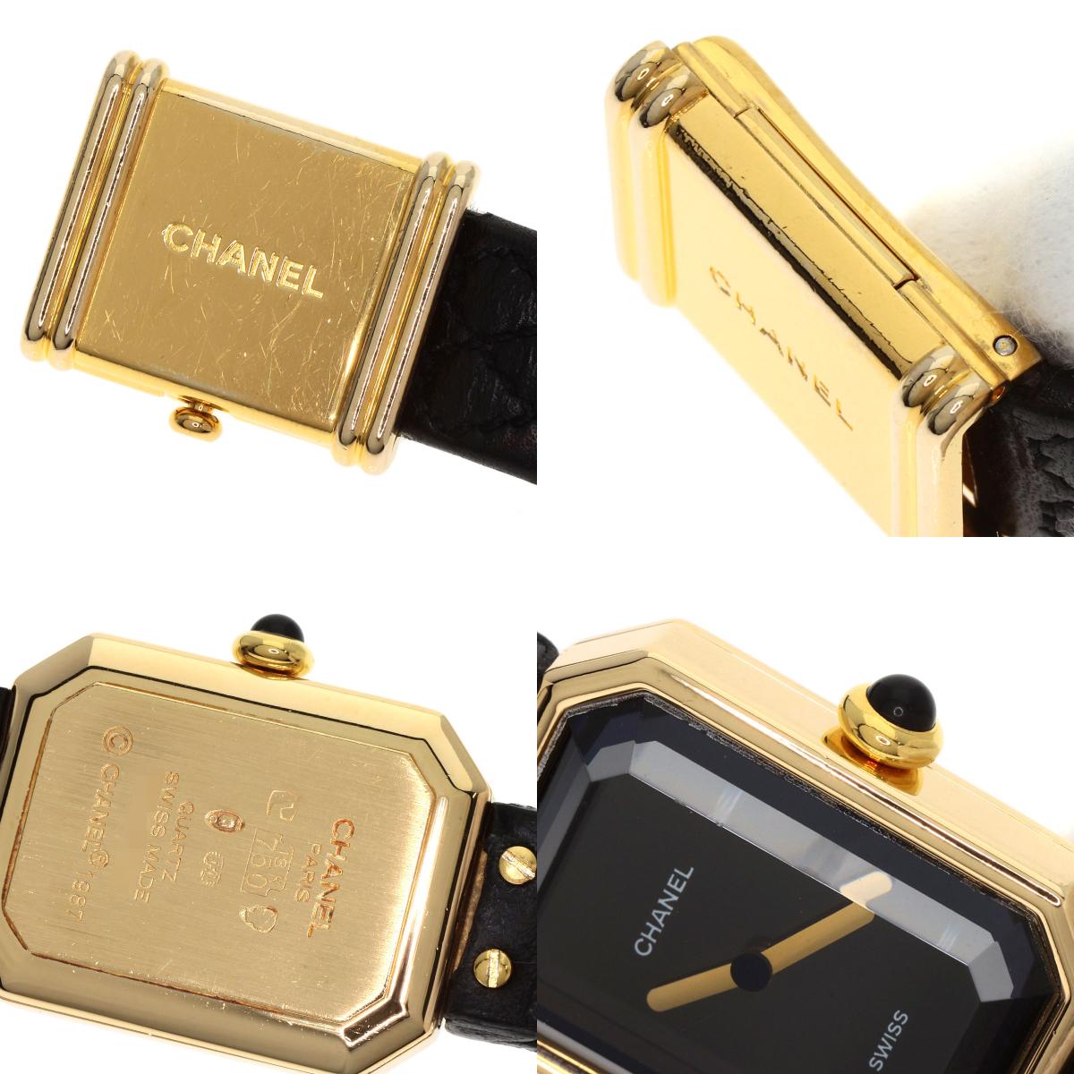 CHANEL Premiere Watches H0090 K18 Yellow Gold/Leather Ladies
