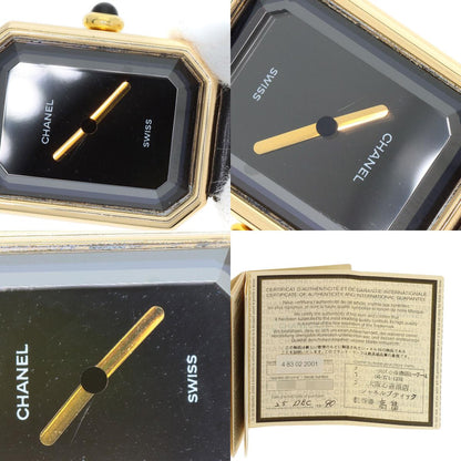 CHANEL Premiere Watches H0090 K18 Yellow Gold/Leather Ladies