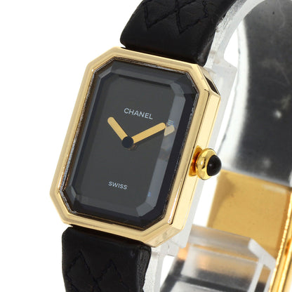 CHANEL Premiere Watches H0090 K18 Yellow Gold/Leather Ladies