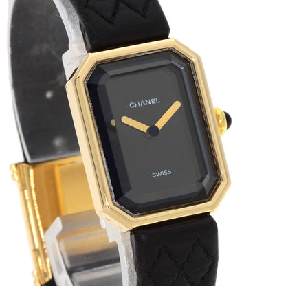 CHANEL Premiere Watches H0090 K18 Yellow Gold/Leather Ladies