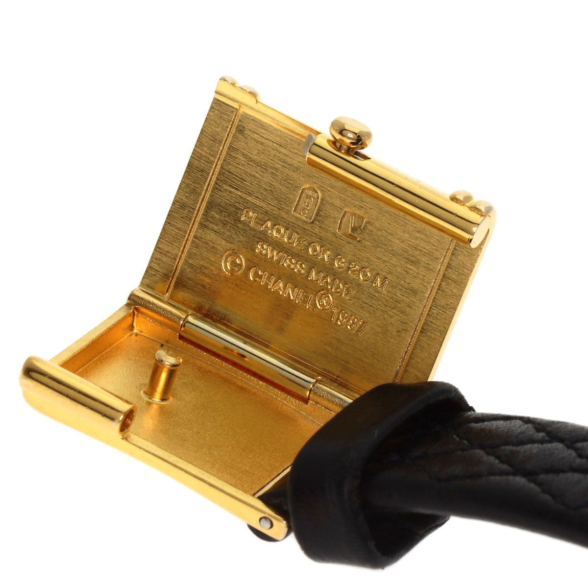 CHANEL Premiere Watches H0090 K18 Yellow Gold/Leather Ladies