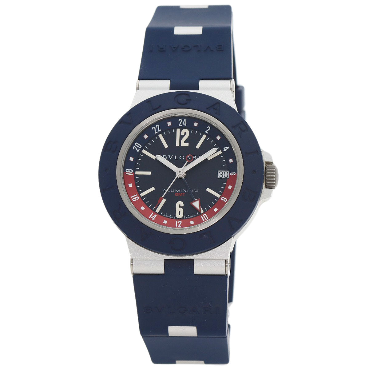 BVLGARI Aluminum GMT Watches BB40ATGMT aluminum/Rubber mens