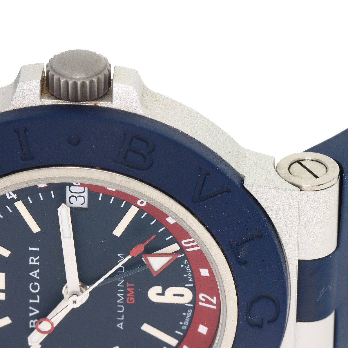 BVLGARI Aluminum GMT Watches BB40ATGMT aluminum/Rubber mens