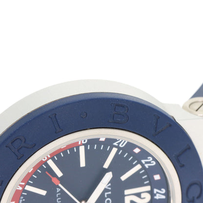 BVLGARI Aluminum GMT Watches BB40ATGMT aluminum/Rubber mens