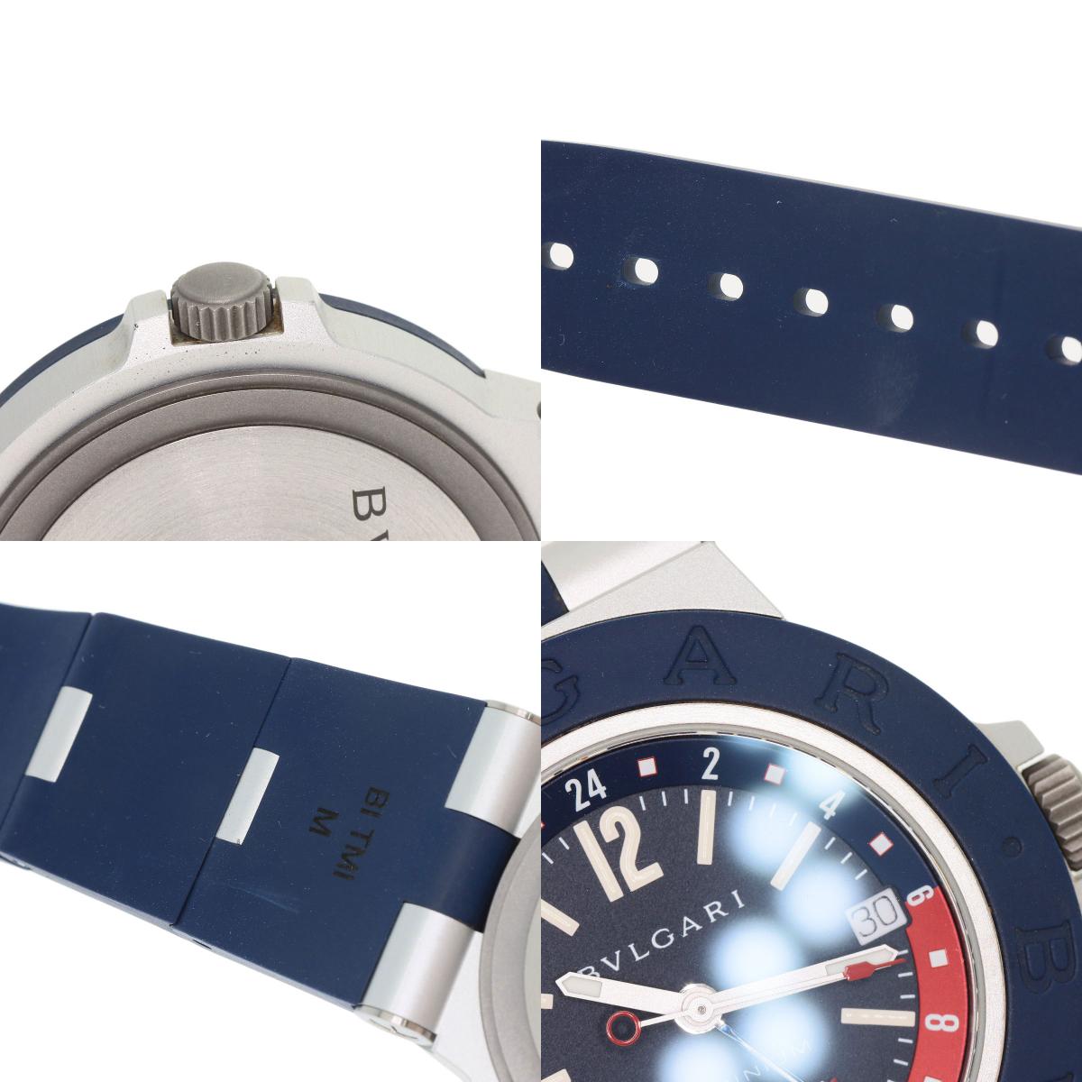 BVLGARI Aluminum GMT Watches BB40ATGMT aluminum/Rubber mens