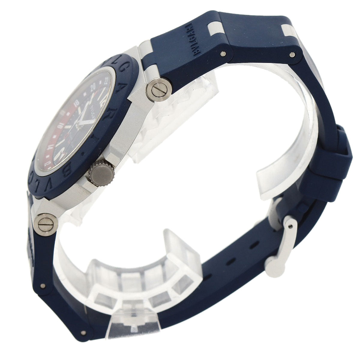 BVLGARI Aluminum GMT Watches BB40ATGMT aluminum/Rubber mens