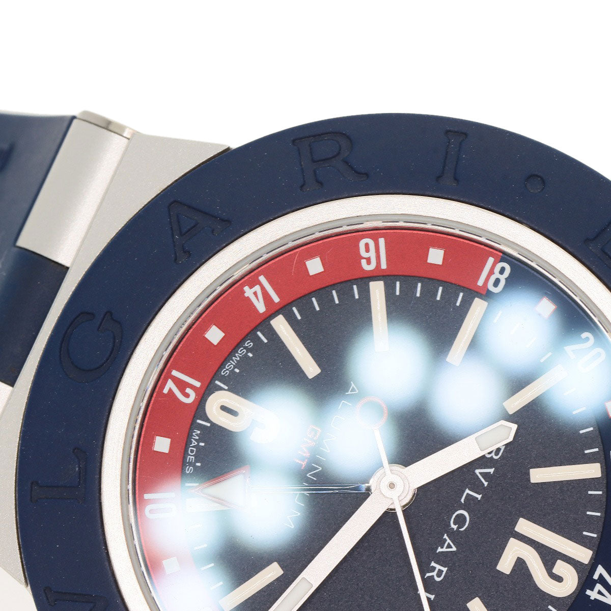 BVLGARI Aluminum GMT Watches BB40ATGMT aluminum/Rubber mens