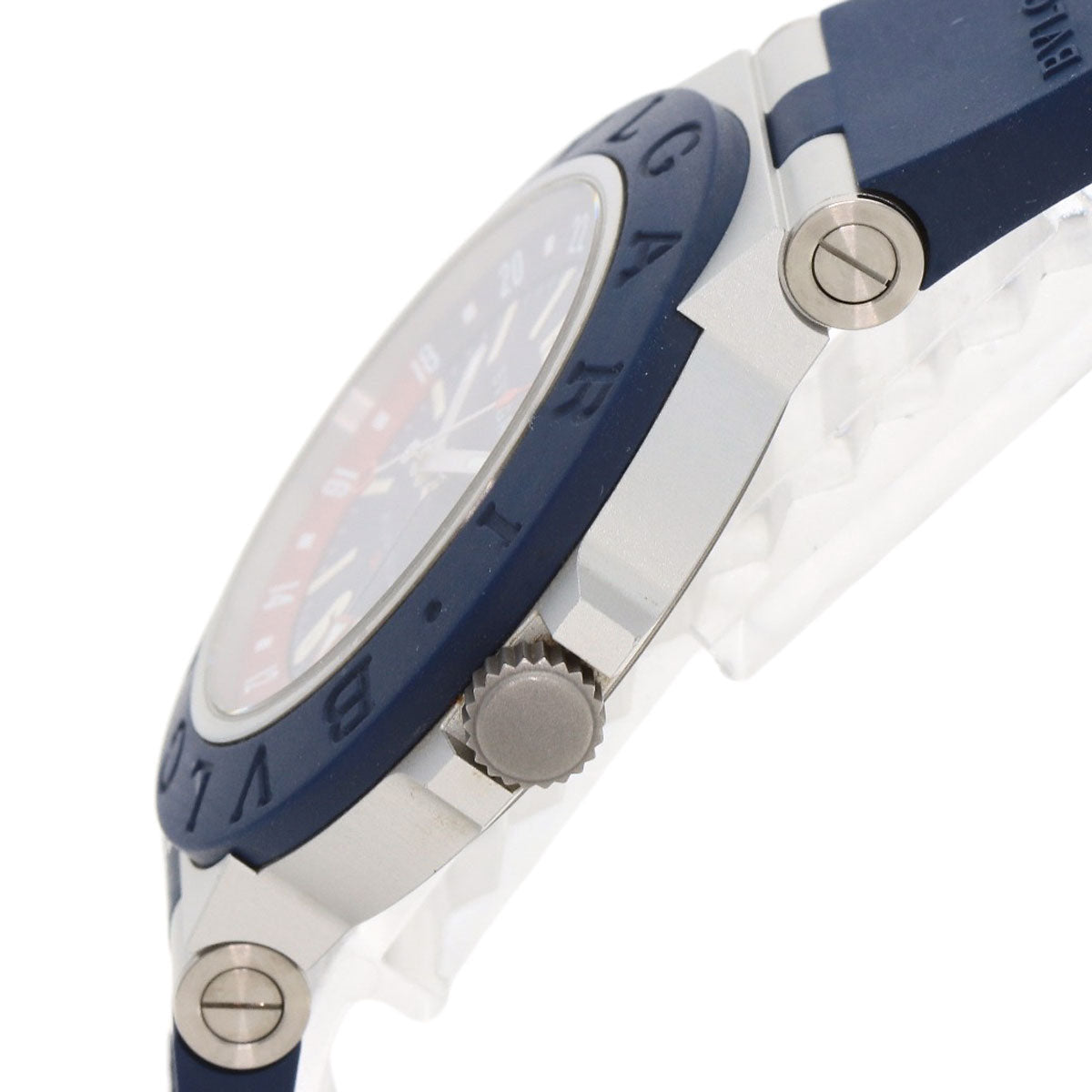 BVLGARI Aluminum GMT Watches BB40ATGMT aluminum/Rubber mens