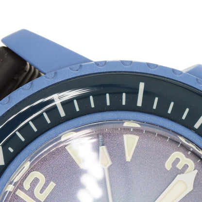 Blancpain Swatch Collaboration Fifty Fathom Atlantic Ocean Watches SO34A100 Ceramic/Rubber mens