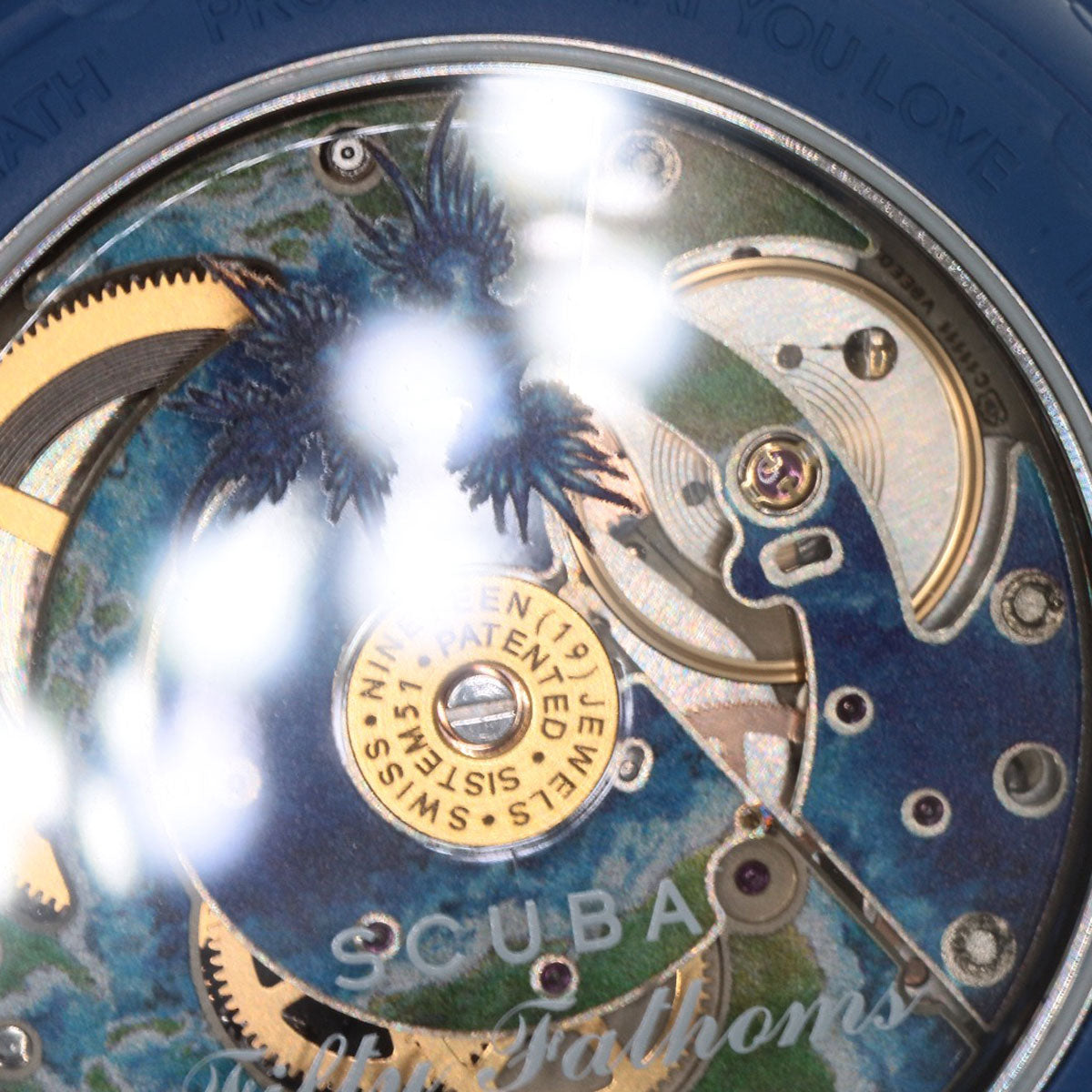 Blancpain Swatch Collaboration Fifty Fathom Atlantic Ocean Watches SO34A100 Ceramic/Rubber mens