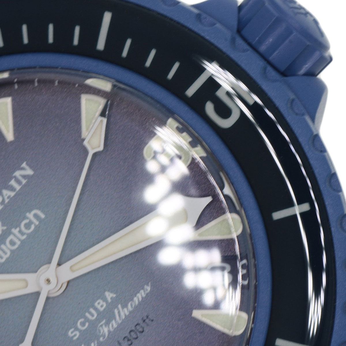 Blancpain Swatch Collaboration Fifty Fathom Atlantic Ocean Watches SO34A100 Ceramic/Rubber mens