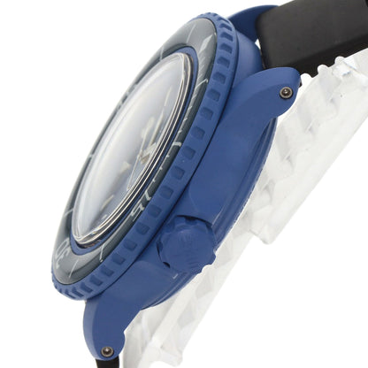 Blancpain Swatch Collaboration Fifty Fathom Atlantic Ocean Watches SO34A100 Ceramic/Rubber mens