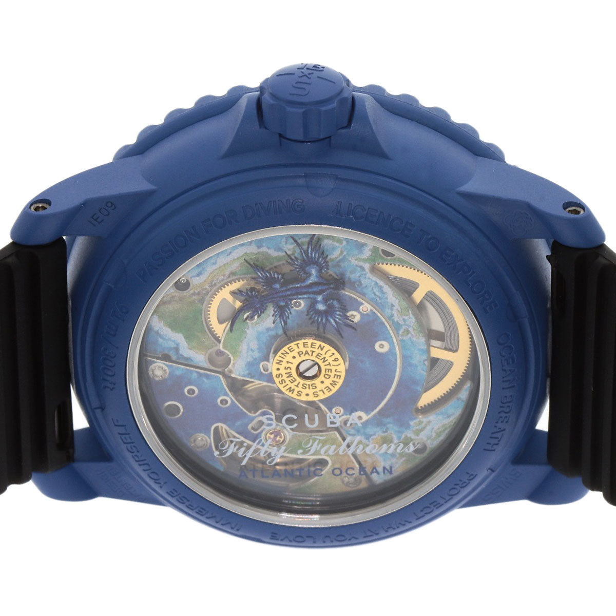 Blancpain Swatch Collaboration Fifty Fathom Atlantic Ocean Watches SO34A100 Ceramic/Rubber mens