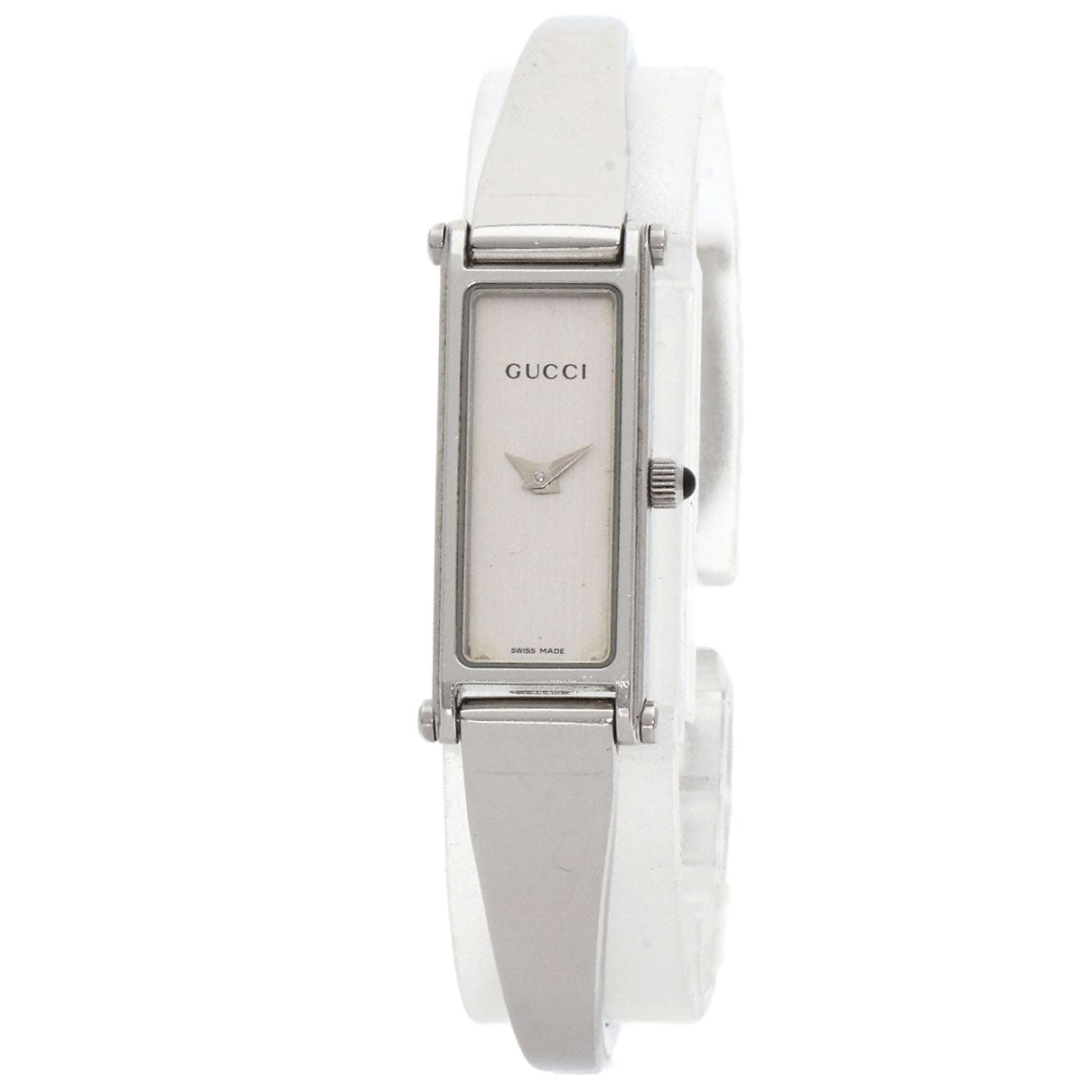 GUCCI Square face bangle Watches 1500L Stainless Steel/Stainless Steel Ladies