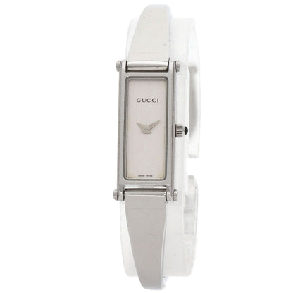 GUCCI Square face bangle Watches 1500L Stainless Steel/Stainless Steel Ladies