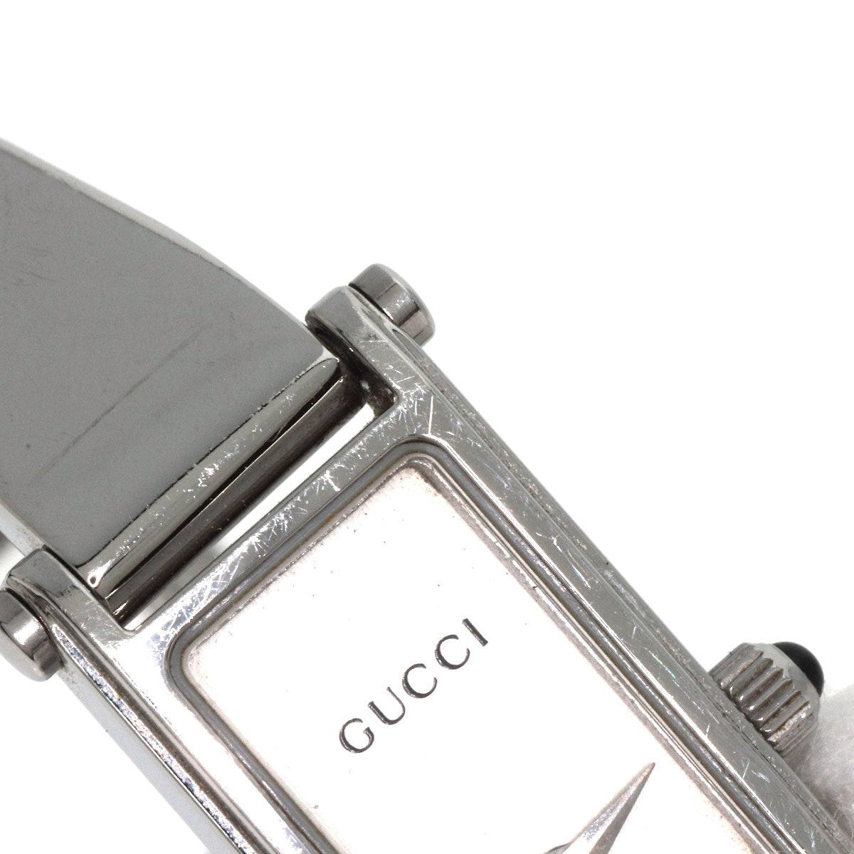 GUCCI Square face bangle Watches 1500L Stainless Steel/Stainless Steel Ladies