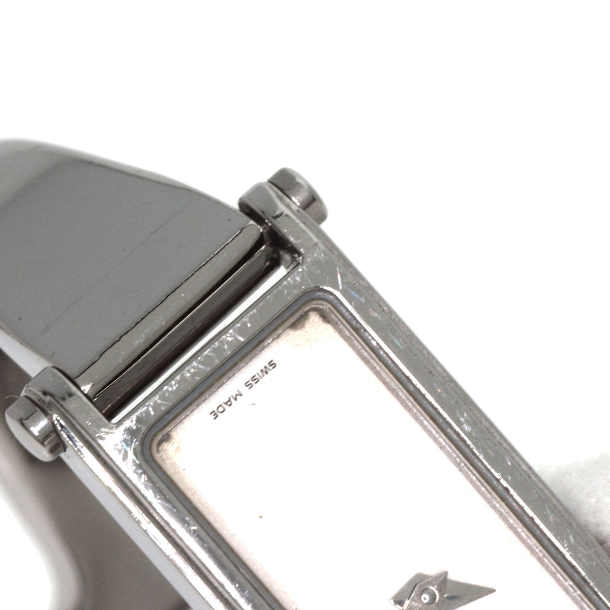 GUCCI Square face bangle Watches 1500L Stainless Steel/Stainless Steel Ladies