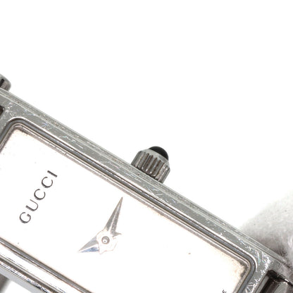 GUCCI Square face bangle Watches 1500L Stainless Steel/Stainless Steel Ladies