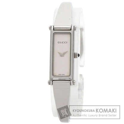 GUCCI Square face bangle Watches 1500L Stainless Steel/Stainless Steel Ladies