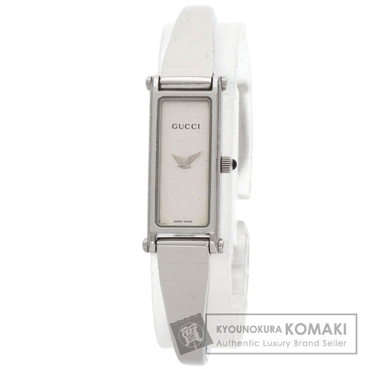 GUCCI Square face bangle Watches 1500L Stainless Steel/Stainless Steel Ladies