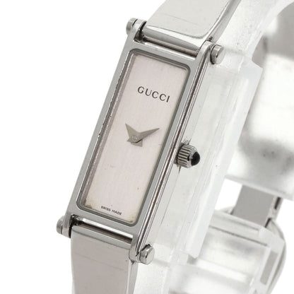 GUCCI Square face bangle Watches 1500L Stainless Steel/Stainless Steel Ladies