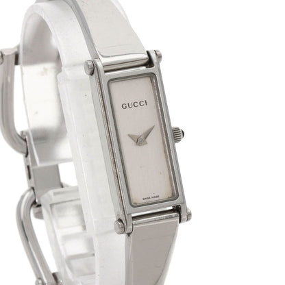 GUCCI Square face bangle Watches 1500L Stainless Steel/Stainless Steel Ladies