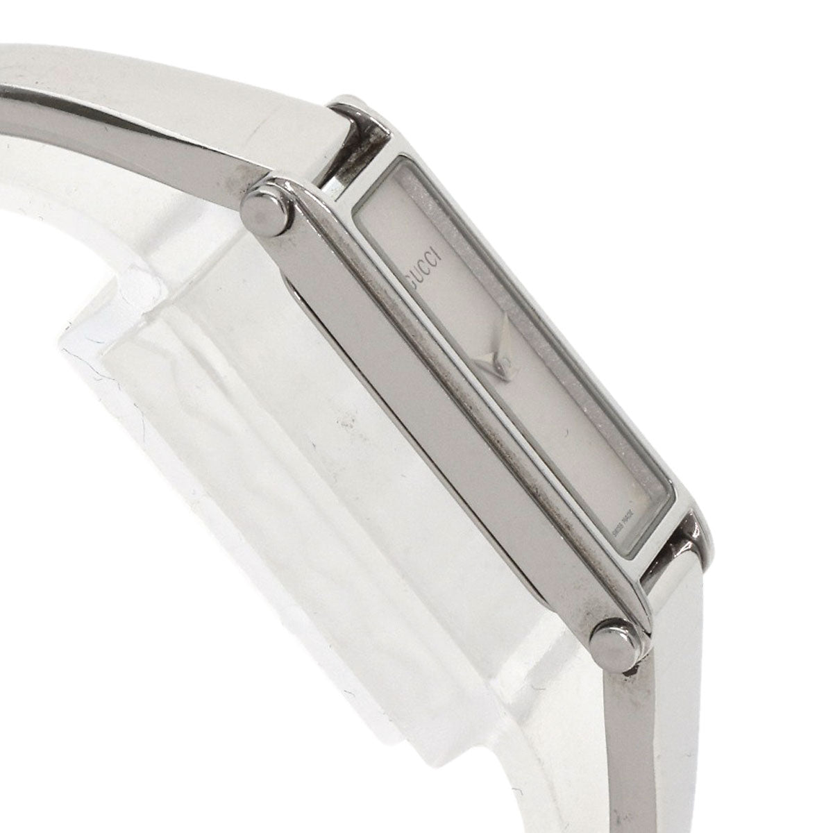 GUCCI Square face bangle Watches 1500L Stainless Steel/Stainless Steel Ladies